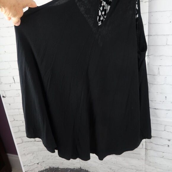 HEIMISH USA BLACK HALTER HIGH NECK WITH LACE BABY DOLL DRESS SIZE MEDIUM - Picture 9 of 9